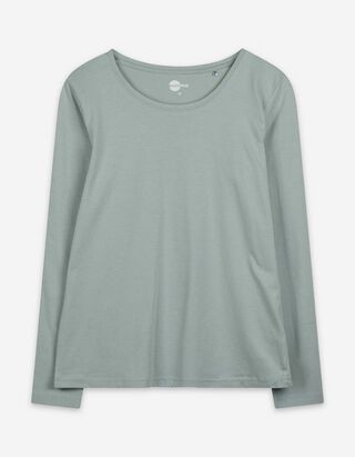 Langarmshirt - Stretchanteil - türkis