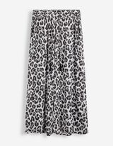 Hose - Leopardenmuster - Grau
