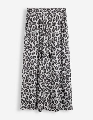 Hose - Leopardenmuster - Grau