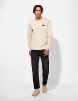 Langarmshirt - einfarbig - wei&szlig;