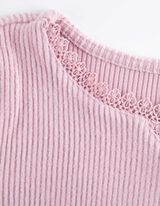 Majica dugih rukava - Kukičana čipka - lila