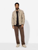 Steppjacke - Stehkragen - hellbraun