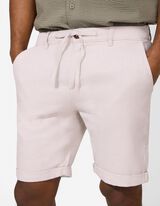 Short - Vaste pijpomslag - beige
