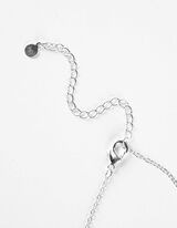 Naszyjnik - Cyrkonie - srebrny