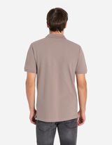 Polo marškinėliai - Užsegama sagomis - smelio spalvos