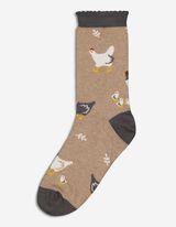Calze - Stampa allover - beige