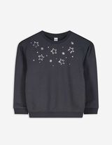 Mikina - Ozdobné kamínky - tmave seda