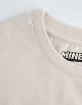 Marškinėliai ilgomis rankovėmis - Minecraft - sviesiai pilkas