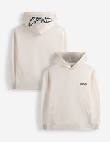 Hoodie - 3D-Applikation - Off-White