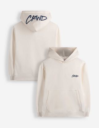 Hoodie - 3D-Applikation - Off-White