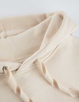 Šaty - Kapucňa s tunelovým sťahovaním - bezova