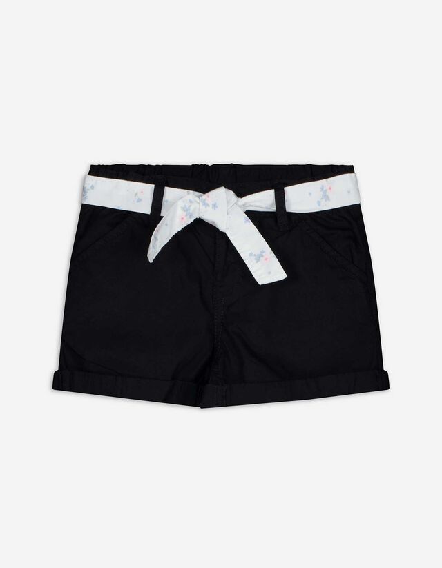 Shorts - Gürtel - schwarz