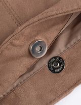 Tasche - Lederoptik - hellgrau