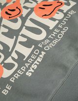 Džemperis - Atgalinis atspaudas - tamsiai zalias