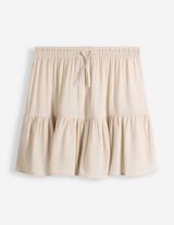 Skort - einfarbig - Beige