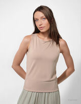 Top - Slim Fit - bezova
