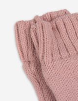 Sada čepice a rukavic - fleecová podšívka - pink