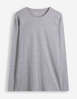 Langarmshirt - Meliert - Grau