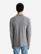 Hosszú ujjú póló - Cipzáros - zöld