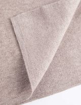 Ilgas kardiganas - Rankovės su užlenkimu - smelio spalvos