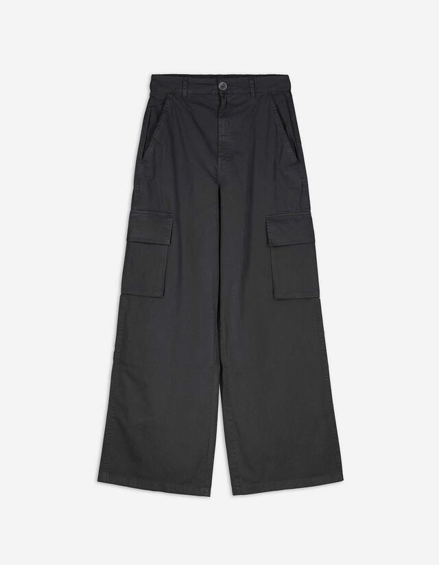 Pantaloni cargo - Wide Fit - grigio scuro