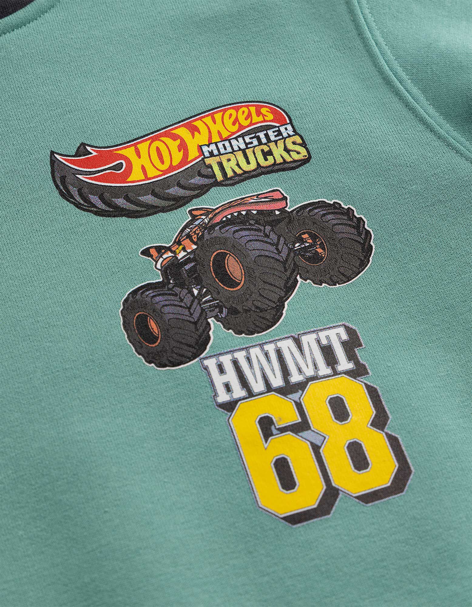 Sweat &agrave; capuche - Hot Wheels - taupe