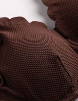 Bikinov&aacute; podprsenka - Krajkov&aacute; aplikace - hneda