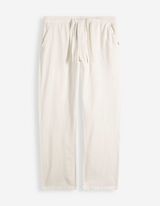 Hose - Leinen-Optik - wei&szlig;