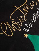 Majica dugih rukava - Print - crno