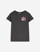 Tričko - Zadní potisk - tmave seda