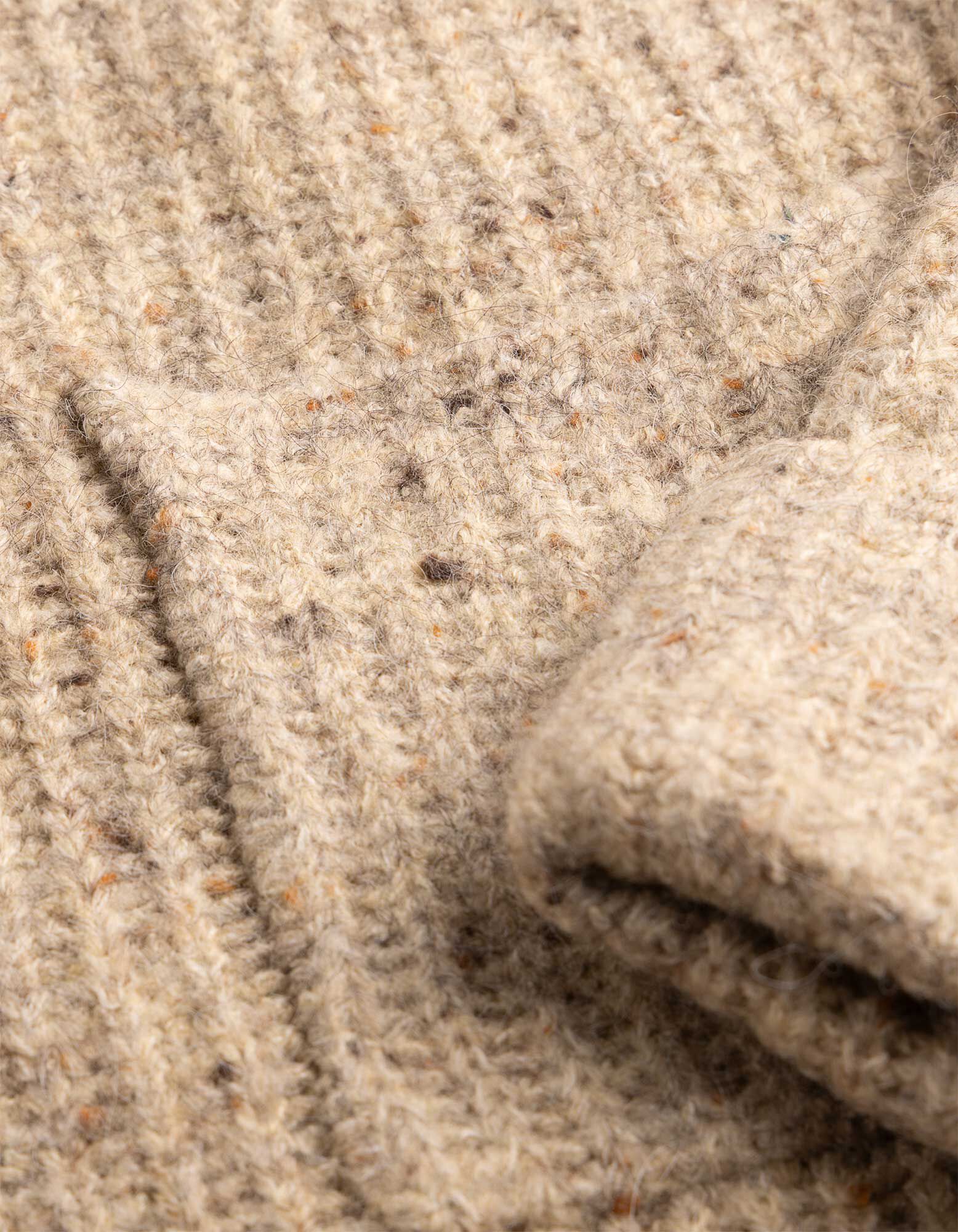 Cardigan - Rei&szlig;verschluss - Beige