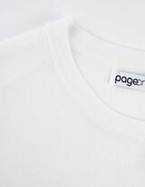 Pullover - Kurze Ärmel - weiß