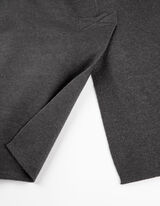 Cardigan lungo - Tasche applicate - grigio scuro
