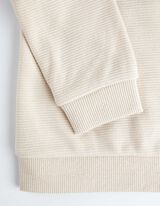 Sweatshirt és nadrág szett - Elszórt nyomott minta - bézs