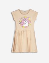 sukienka - nadruk - bez