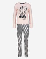 Damen Pyjama Set aus Langarmshirt und Hose - Minnie Mouse