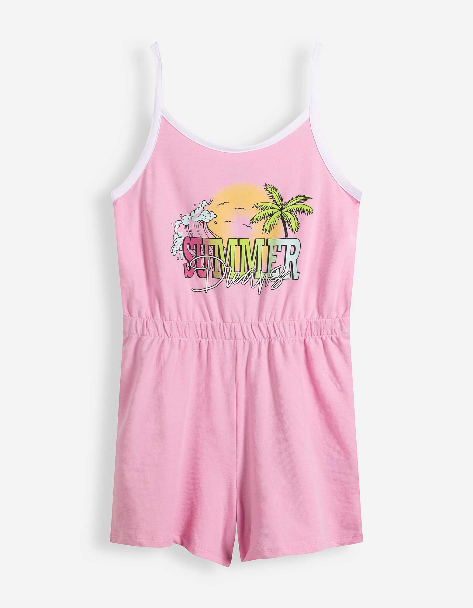Jumpsuit - Print - Pink