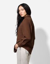 Bluza - poliester - svetlo rjava