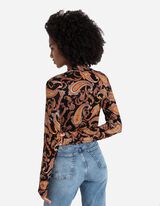 koszulka z długim rękawem - LENZING™ ECOVERO™ - pomaranczowy