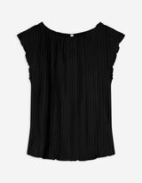 Bluse - einfarbig - schwarz