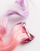 &Eacute;pingle &agrave; cheveux - Cheveux artificiels - rose