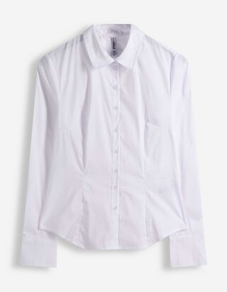 Halenka - Směs bavlny - b&iacute;l&aacute;