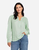 Bluza - LENZING™ ECOVERO™ - svetlo-zelena