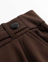 Hose - Elastischer Verschluss - dunkelbraun