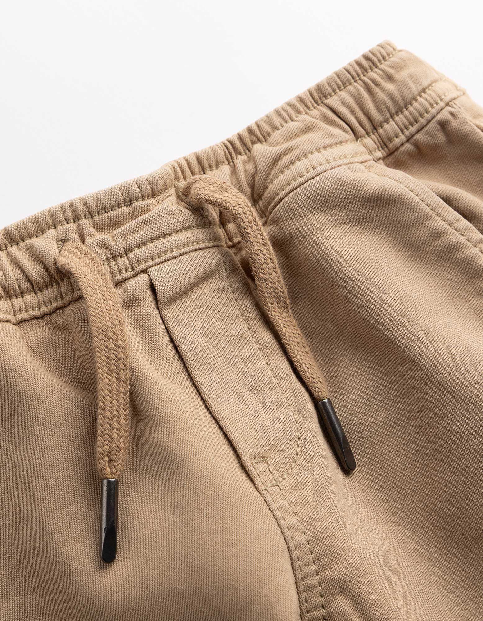 Jogpants - Elastischer Bund - Beige