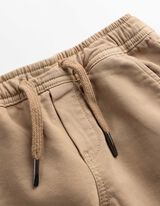 Jogpants - Elastischer Bund - Beige