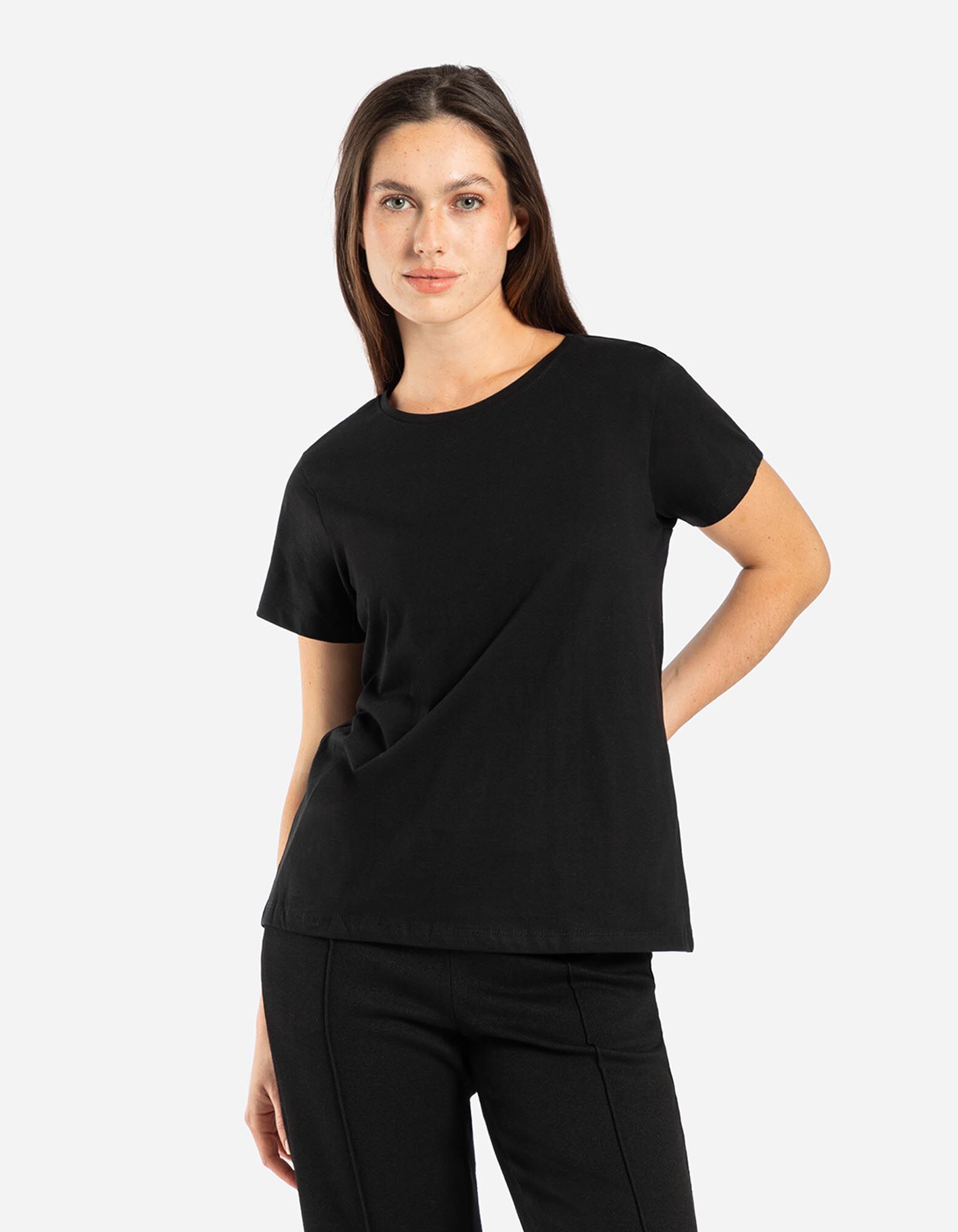 T shirt Basic nero Takko Fashion