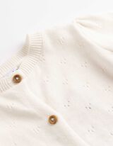 Giacca in maglia - Cotone - bianco