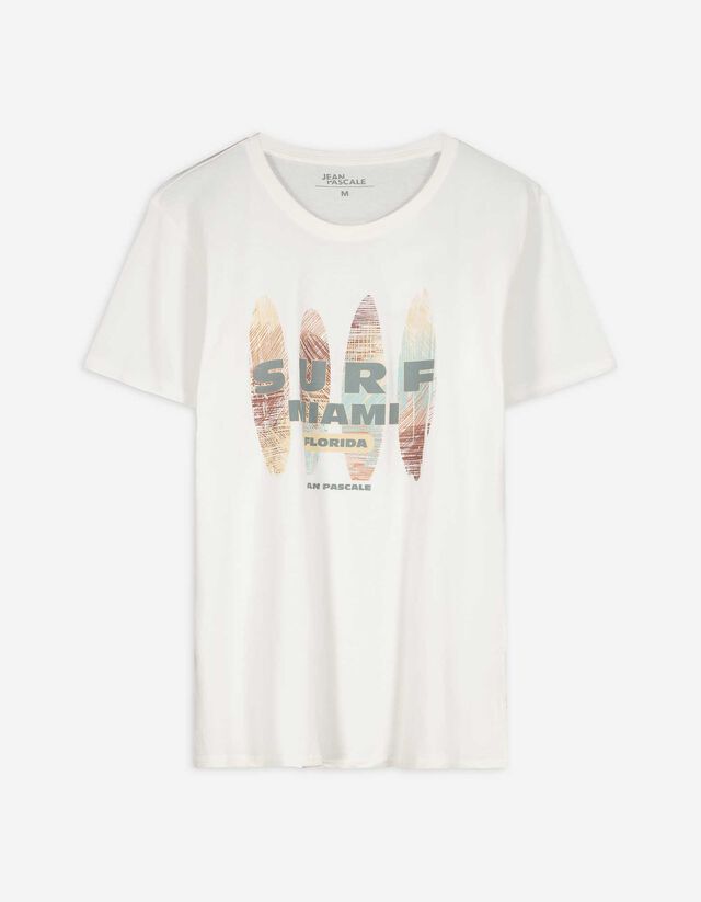 T-Shirt - Print - weiß