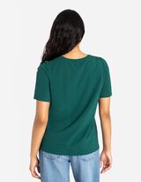 Marškinėliai - Priekinė spauda - tamsiai zalias